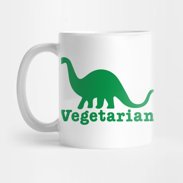 Vegan Vegetarian Dinosaur Funny Animal Humor by Mellowdellow